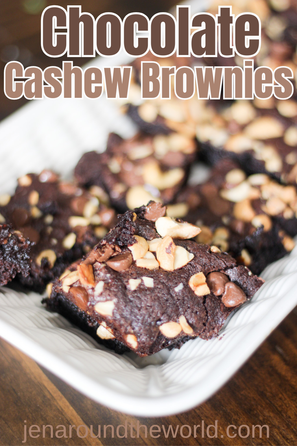 chocolate cashew brownies