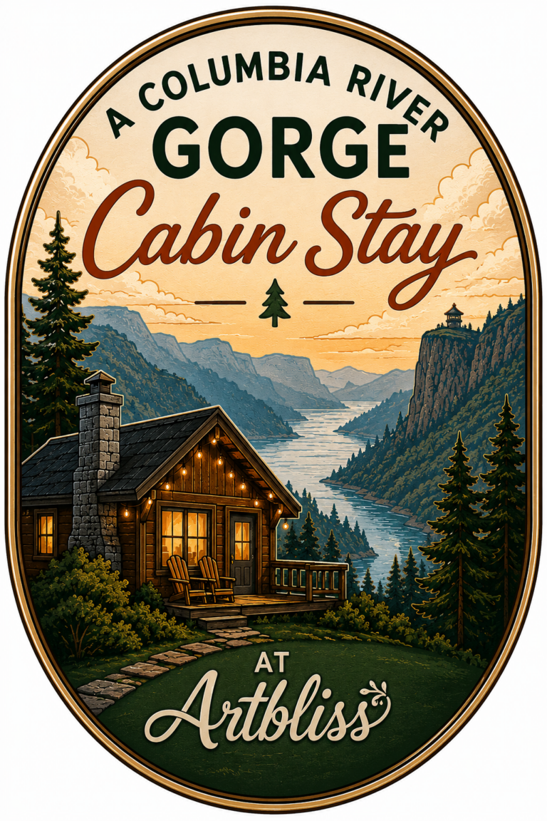 A Columbia River Gorge Cabin Stay at Artbliss