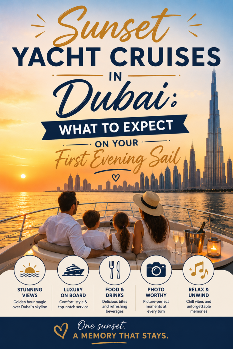 Sunset Yacht Cruise in Dubai: What to Expect on Your First Evening Sail