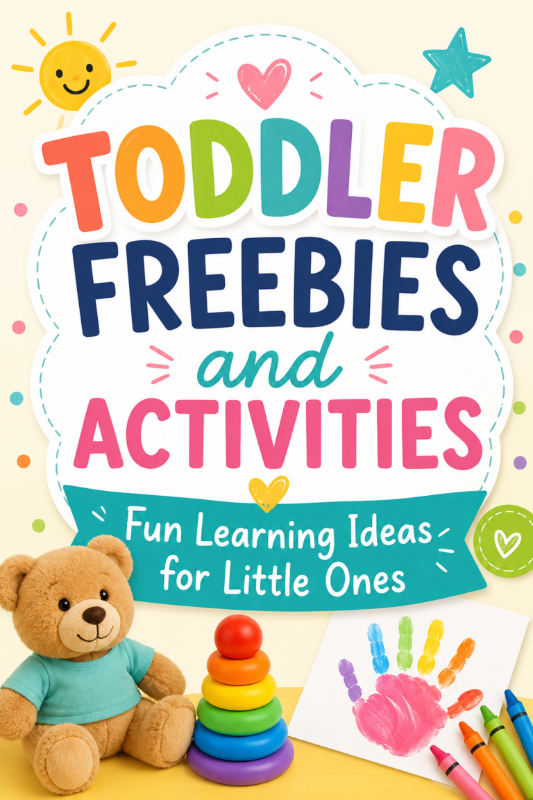 Toddler Freebies and Activities for Learning Through Play