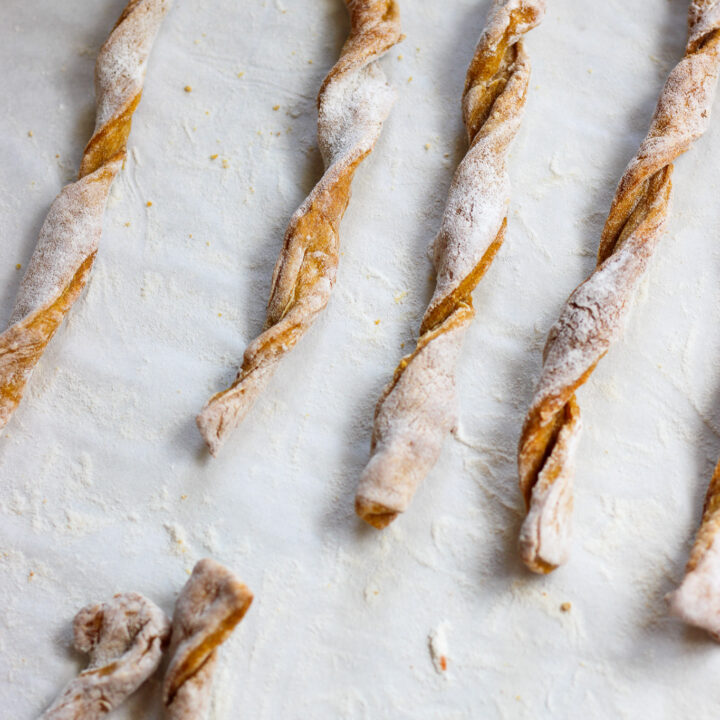 Homemade Swizzle Stick Dog Chews