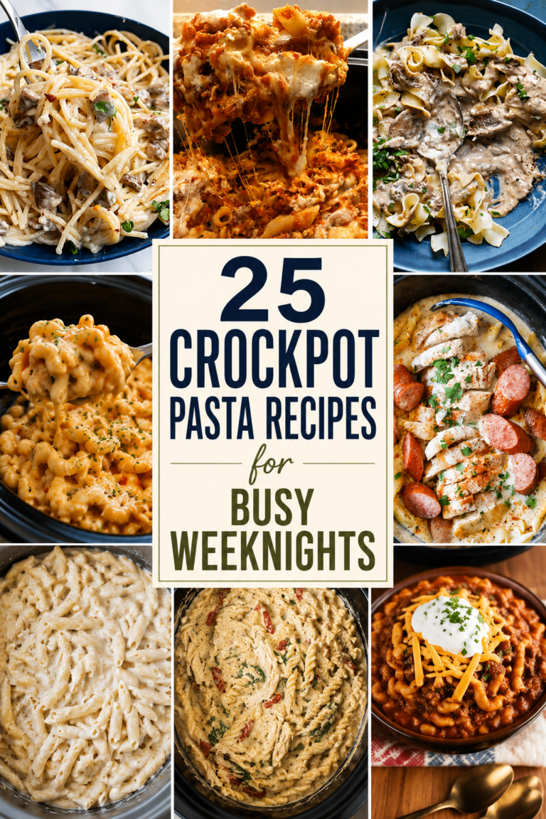 25 Easy Crockpot Pasta Recipes for Busy Weeknights