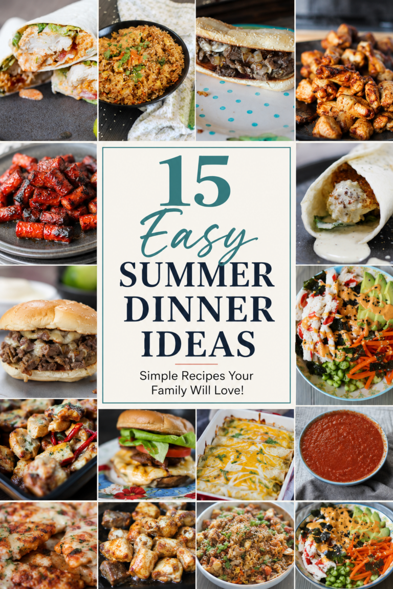 15 Easy Summer Dinner Ideas