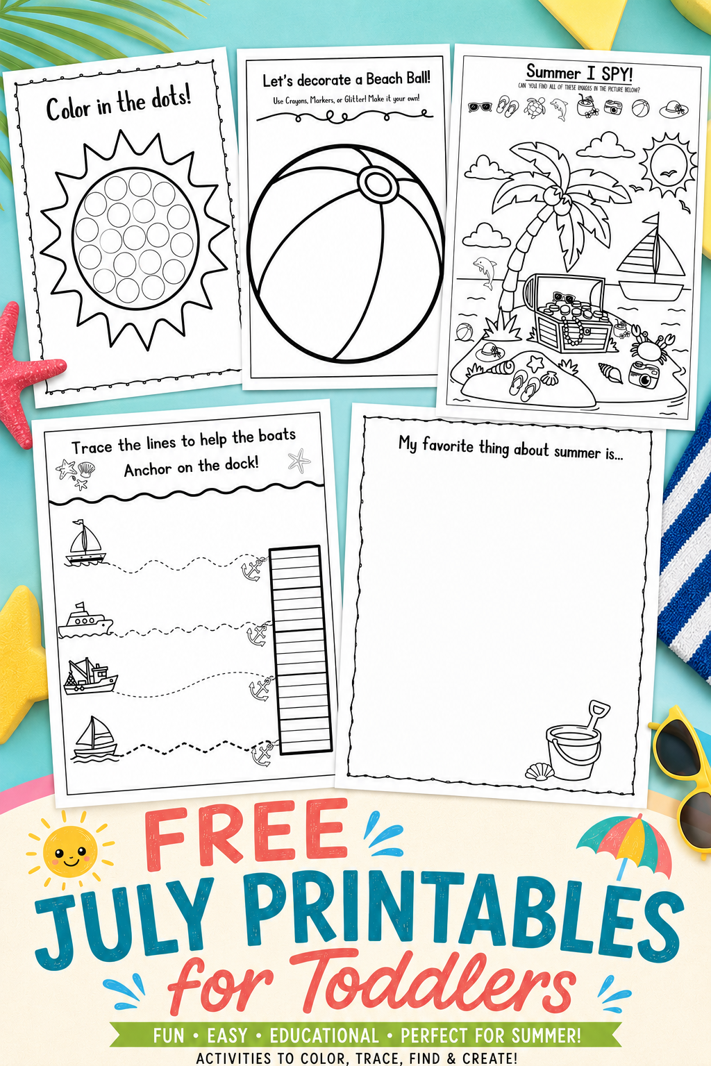 july printables for toddlers