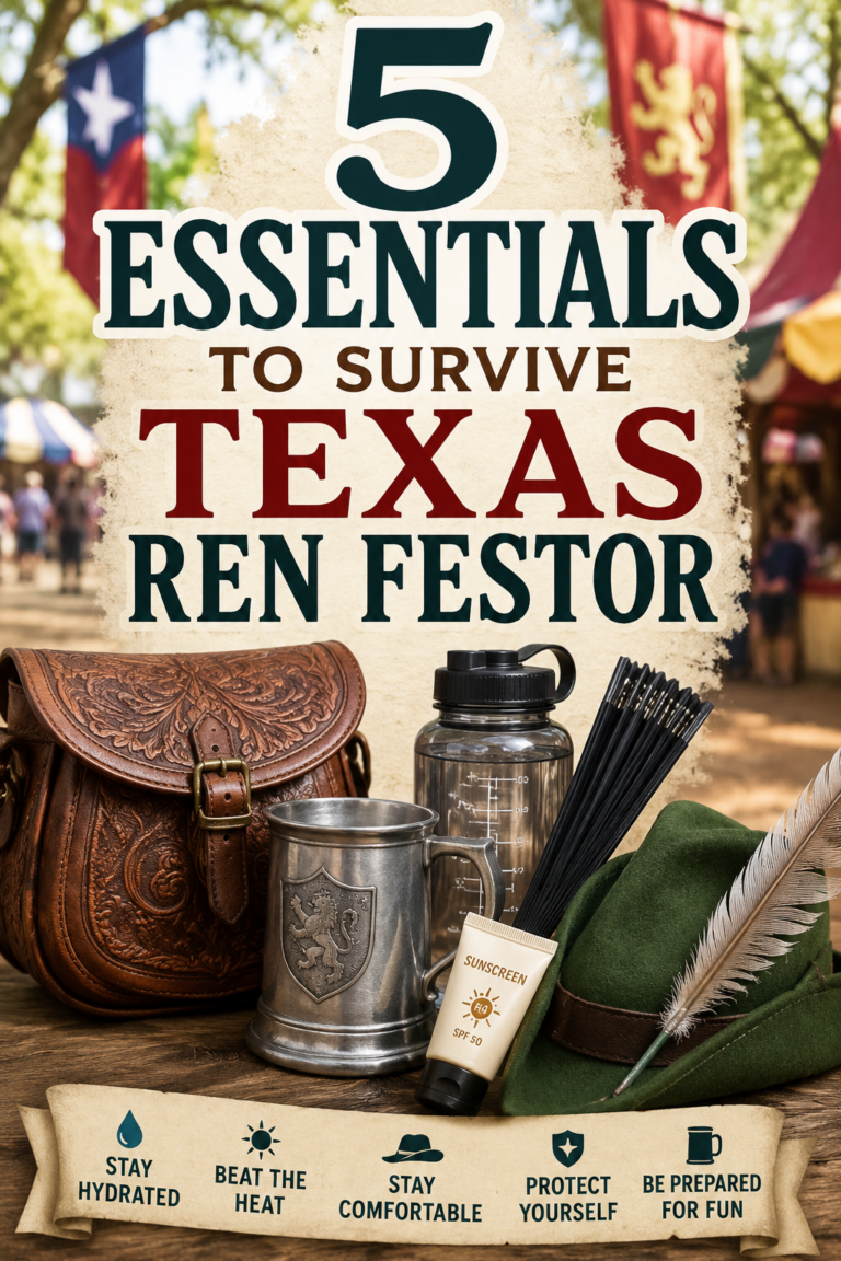 5 Essentials To Survive Texas Ren Fest