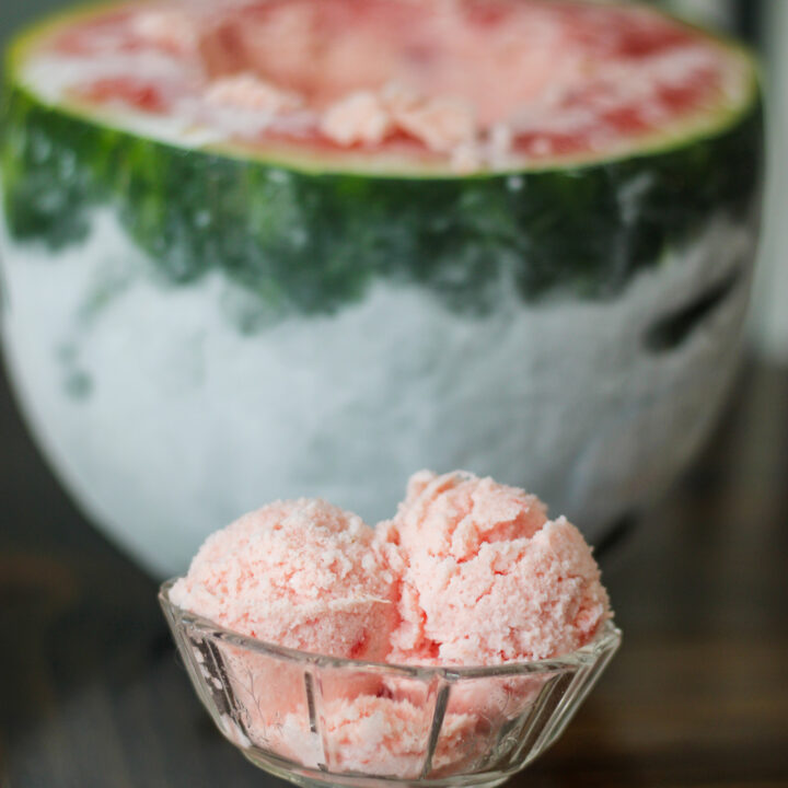 2 Ingredient Watermelon Ice Cream