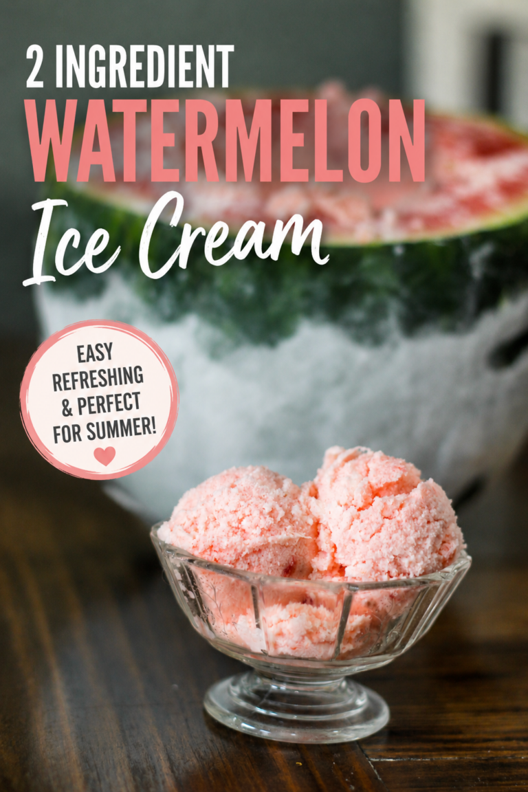 2 Ingredient Watermelon Ice Cream