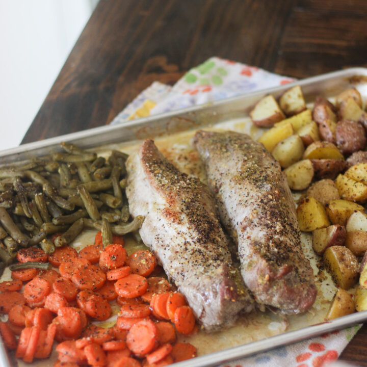Pork Tenderloin Sheet Pan Meal