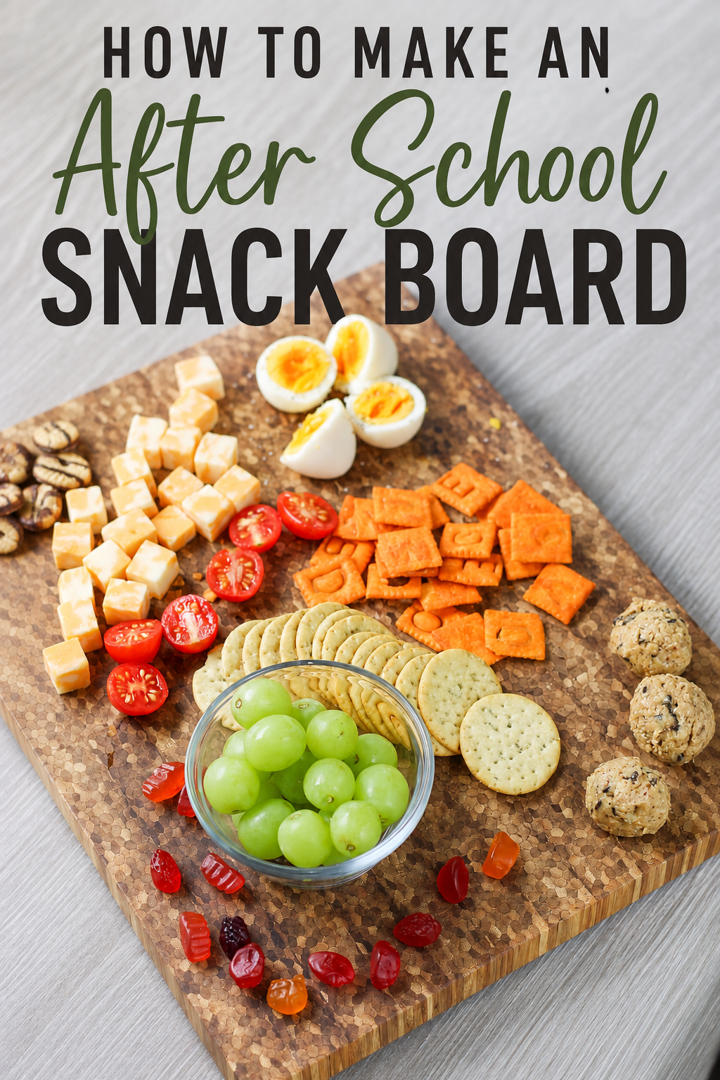 after school snack board