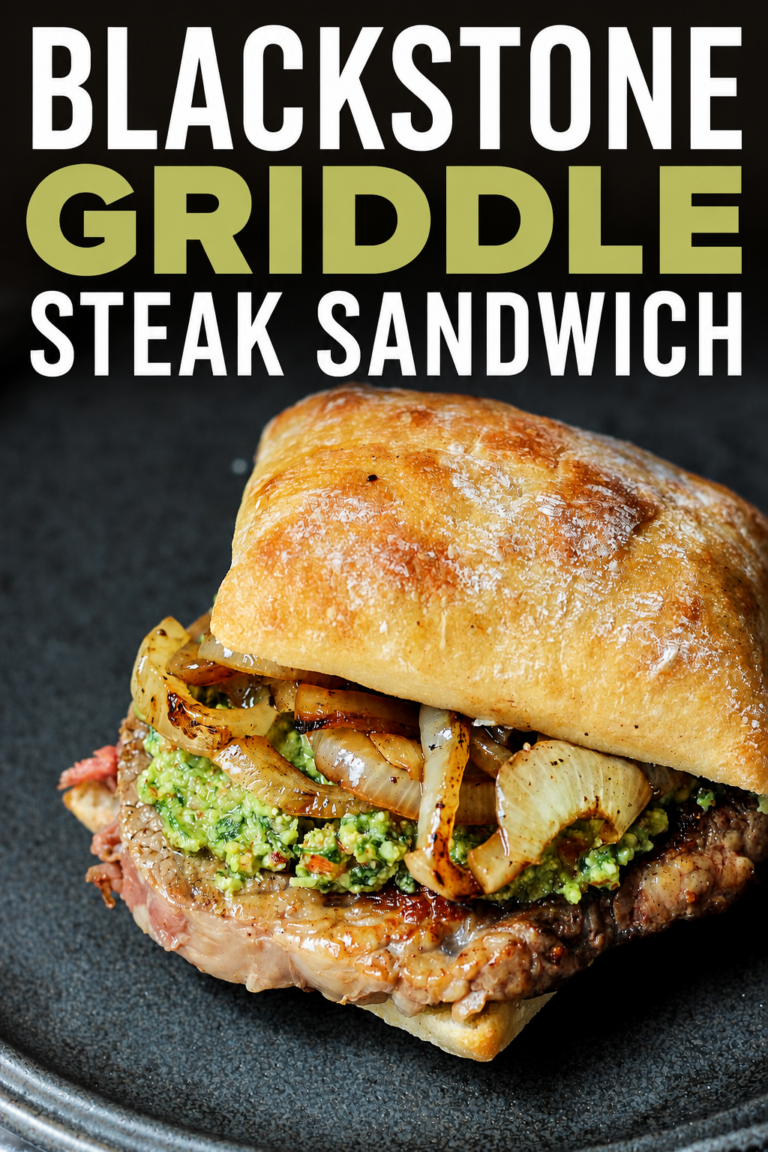 Blackstone Griddle Steak Sandwich