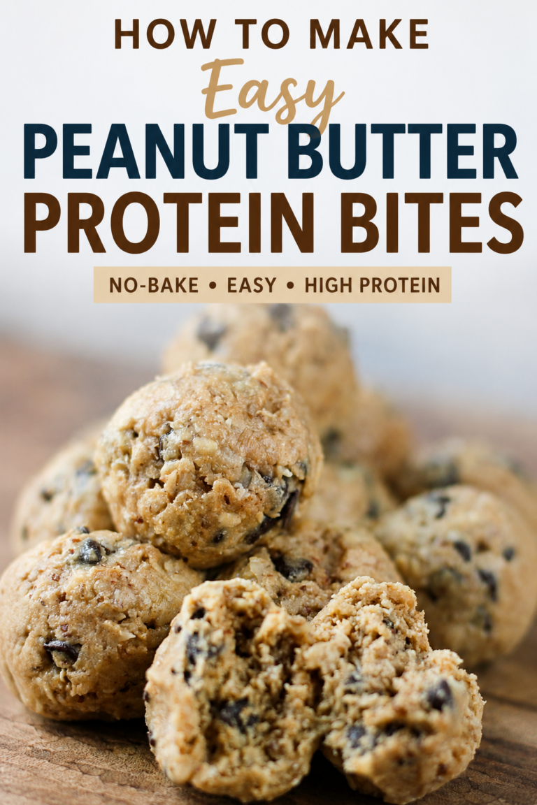 How to Make Easy Peanut Butter Protein Bites