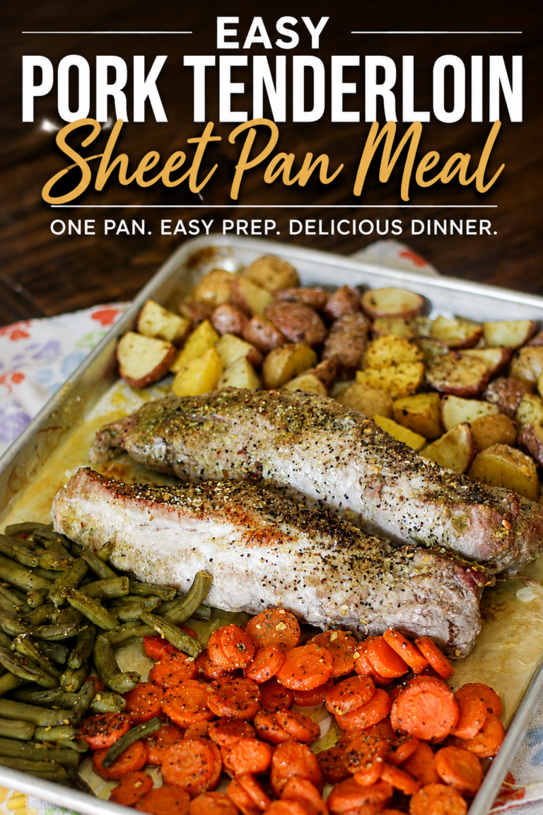 Easy Pork Tenderloin Sheet Pan Meal