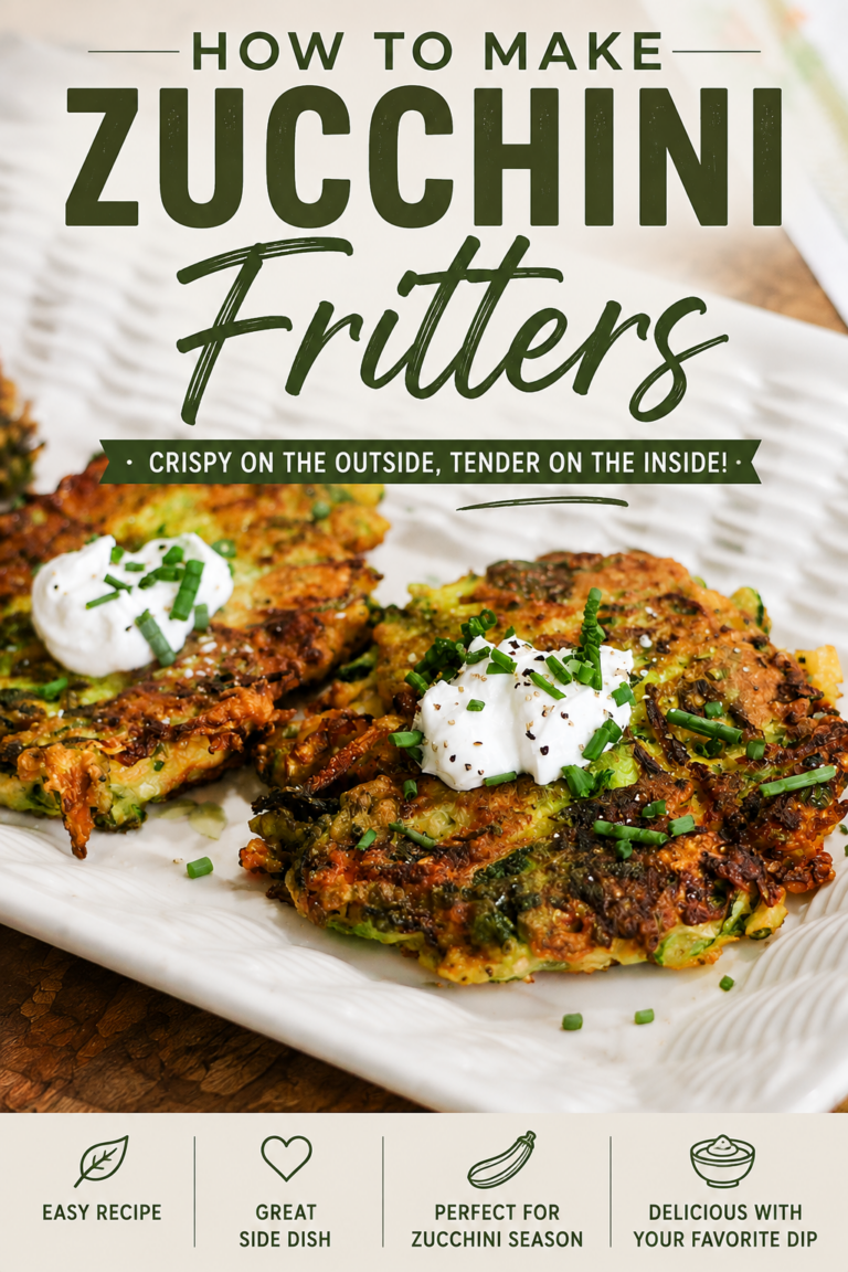 How to Make Zucchini Fritters