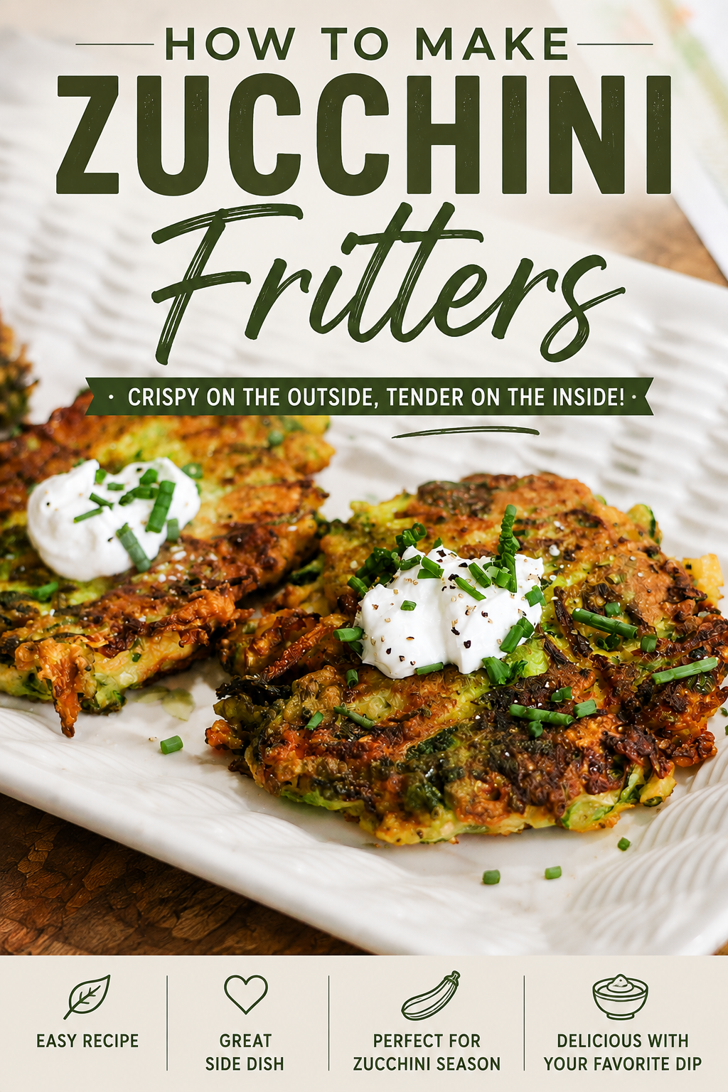 easy zucchini fritters