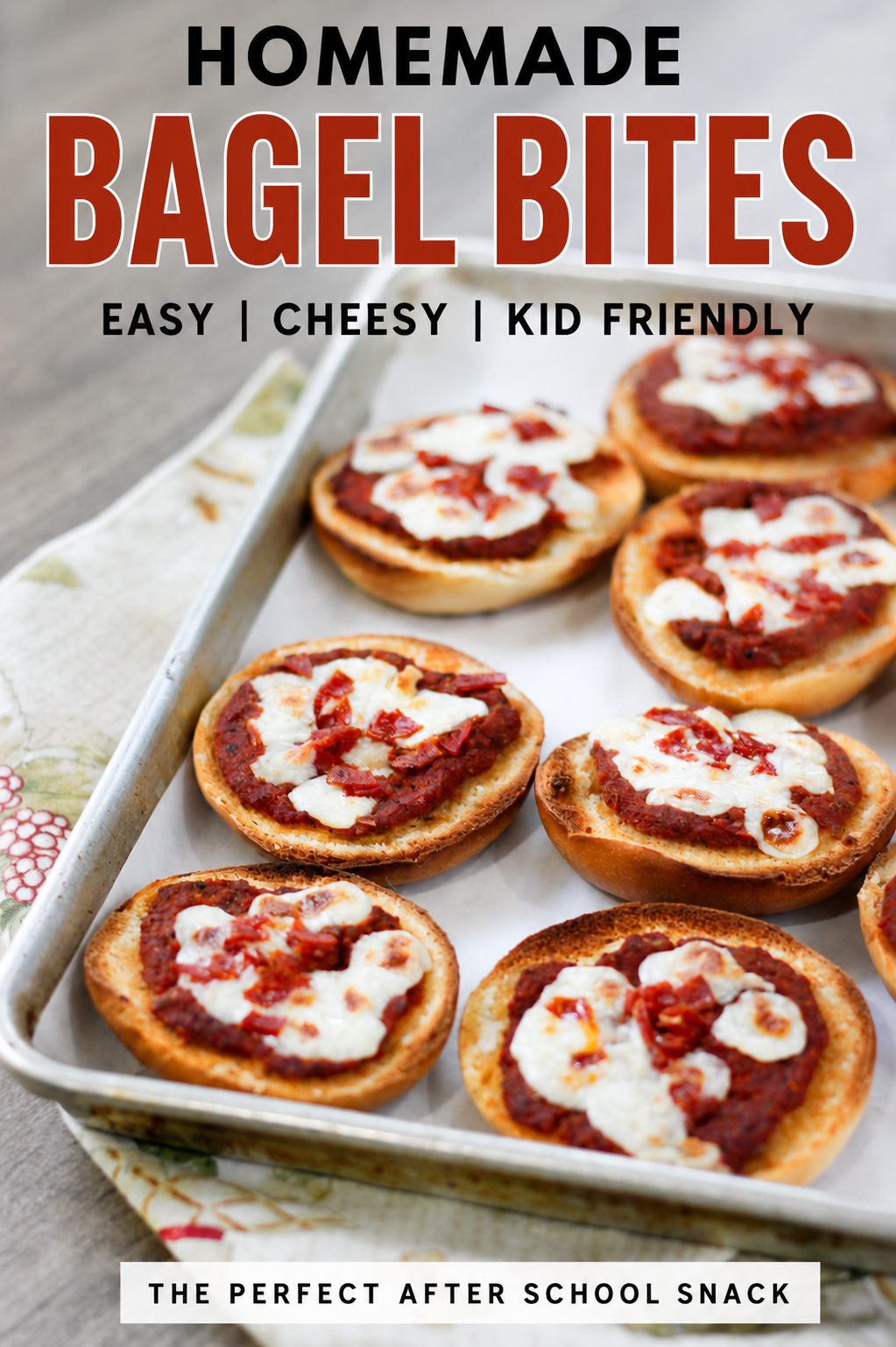 homemade bagel bites
