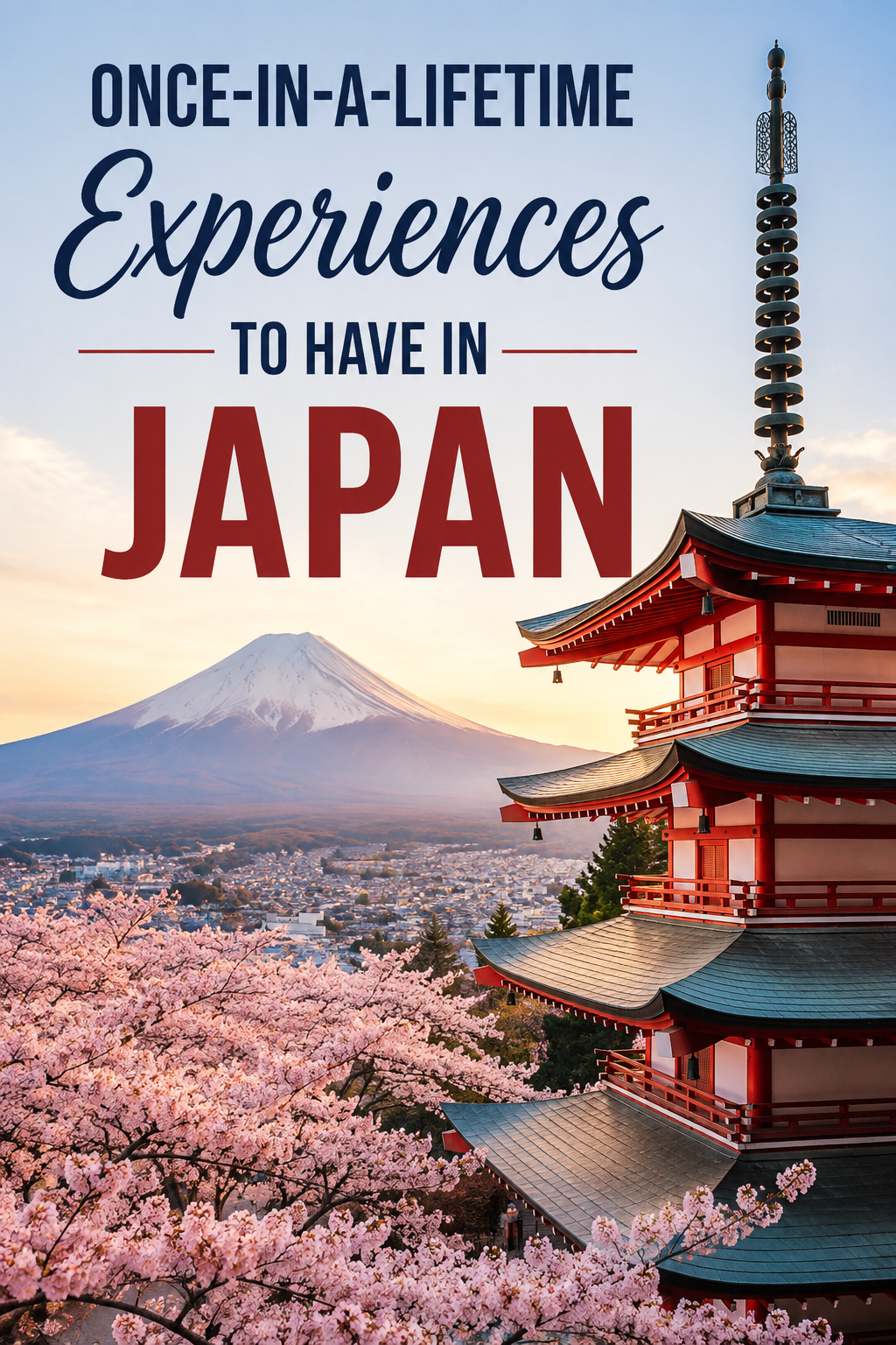 once in a lifetime experience japan