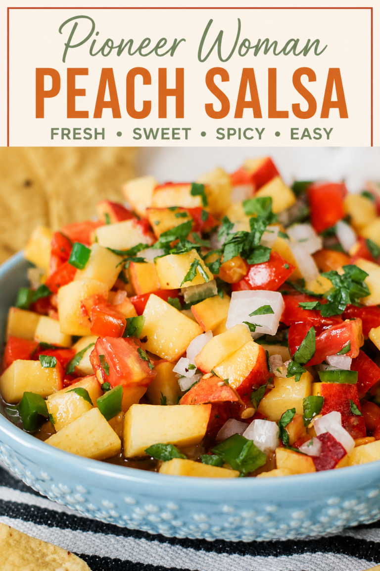 Pioneer Woman Peach Salsa Recipe (Fresh, Sweet & Spicy)