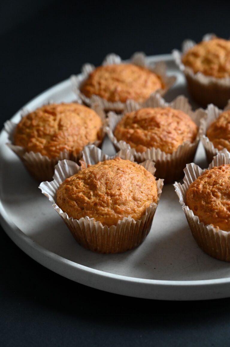 Sourdough Discard Hummingbird Muffins With Cream Cheese Glaze