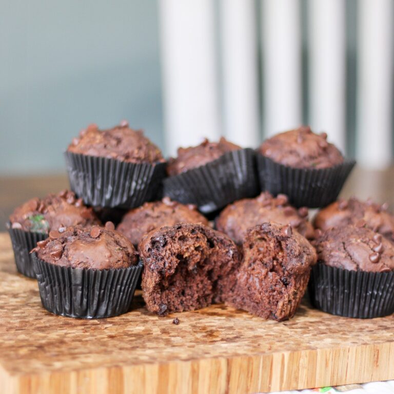 Double Chocolate Zucchini Muffins – Moist, Rich, and Delicious