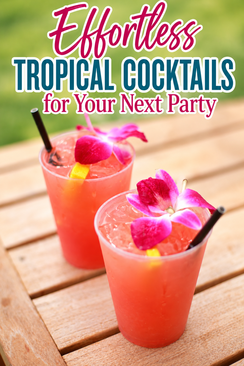 tropical cocktails