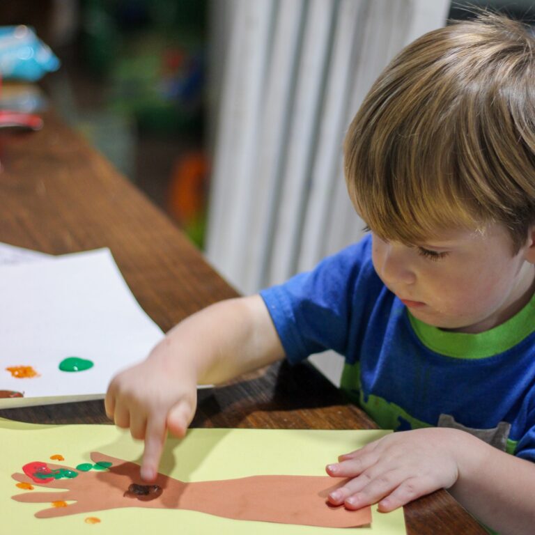 Easy Fall Handprint Tree Craft for Toddlers