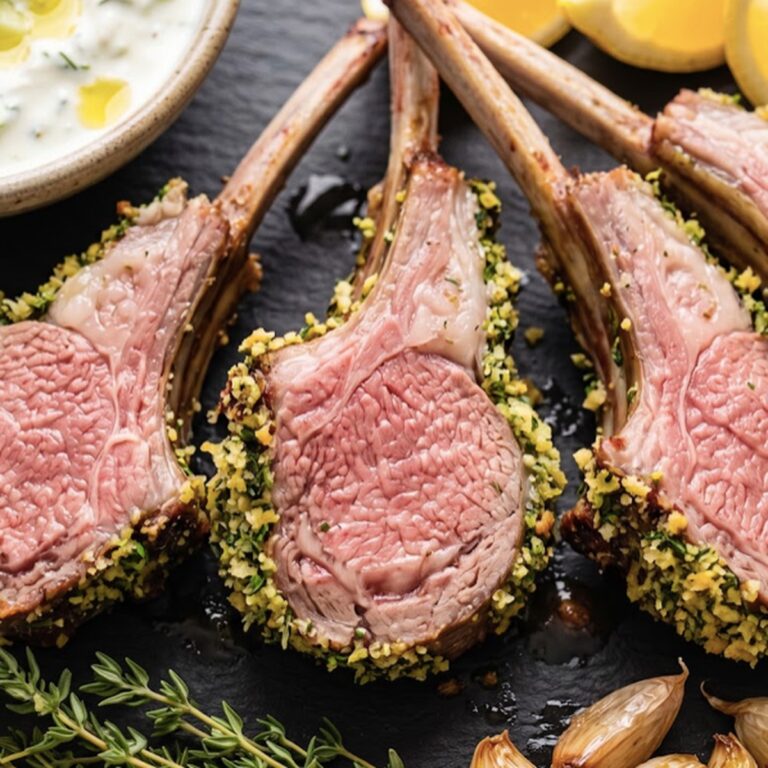 Easy Herb Crusted Rack of Lamb Recipe