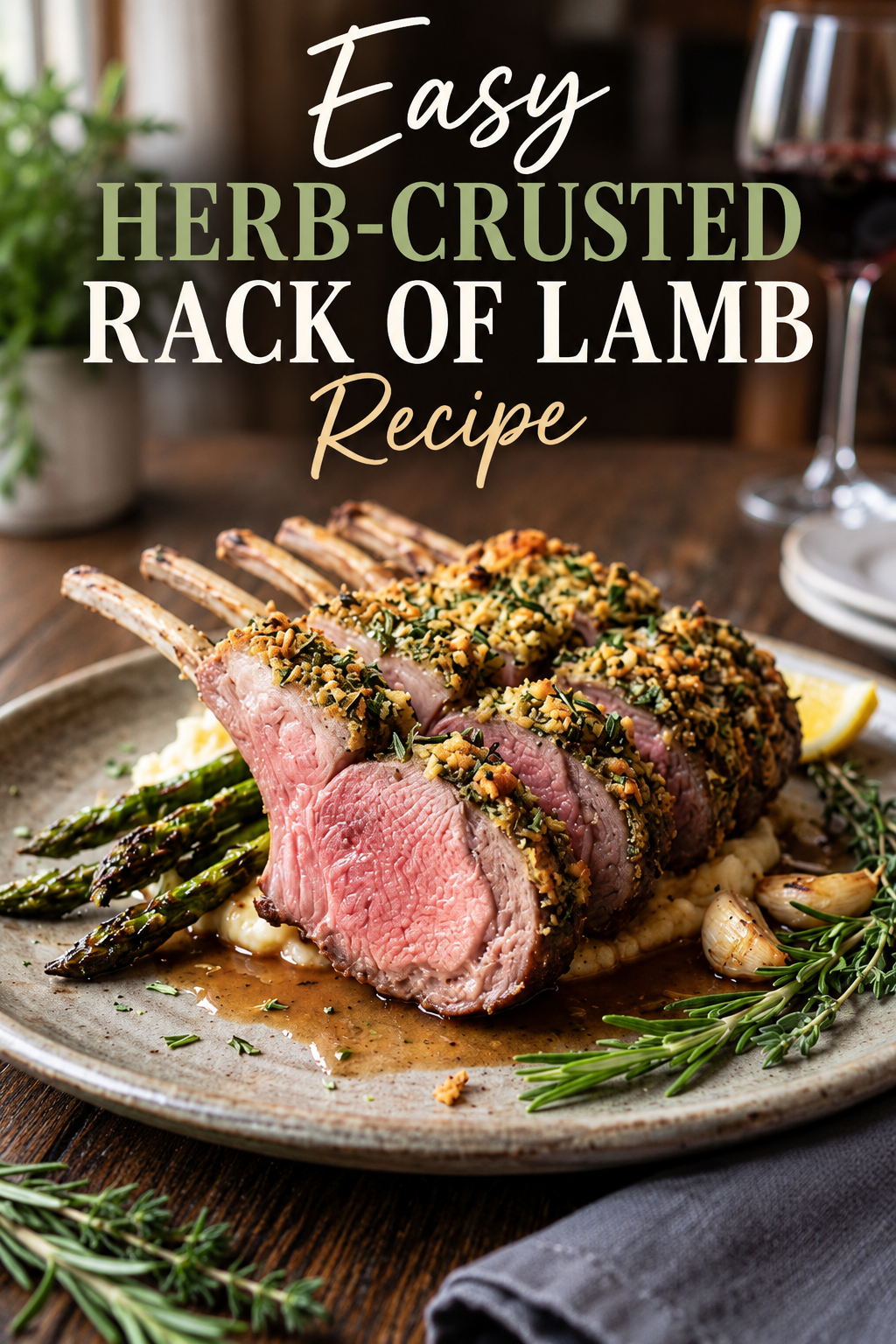 herb crusted rack of lamb