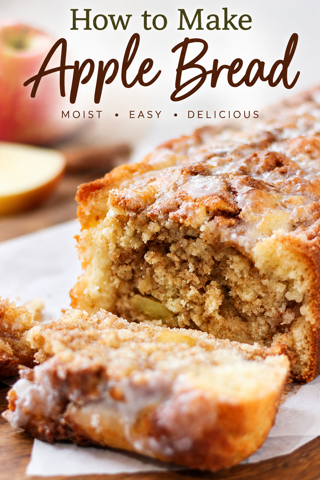 homemade apple bread