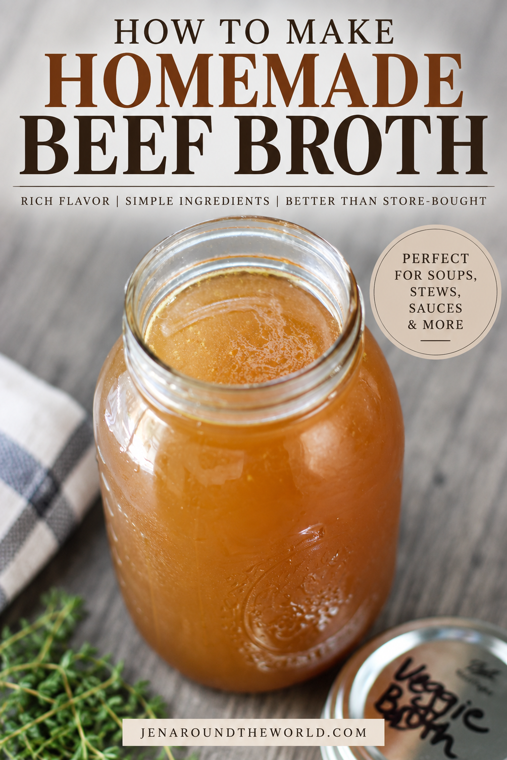 homemade beef broth