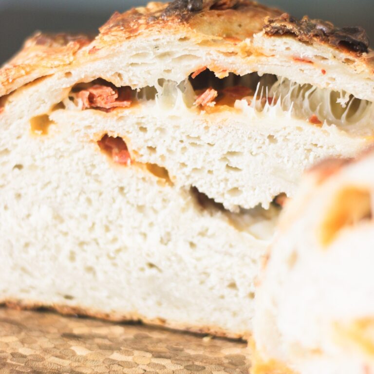 Pepperoni Mozzarella Sourdough Bread – The Ultimate Cheesy, Savory Loaf