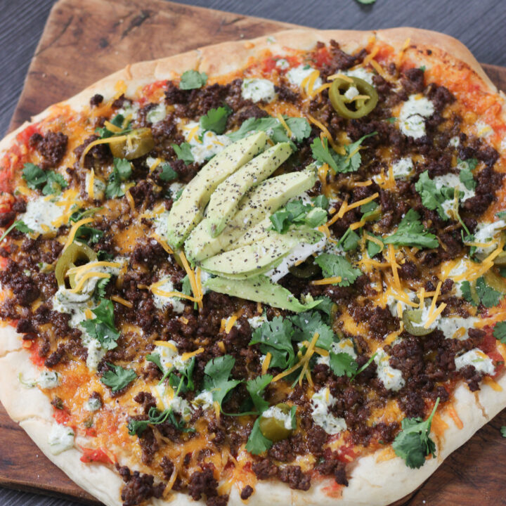 Homemade Easy Taco Pizza