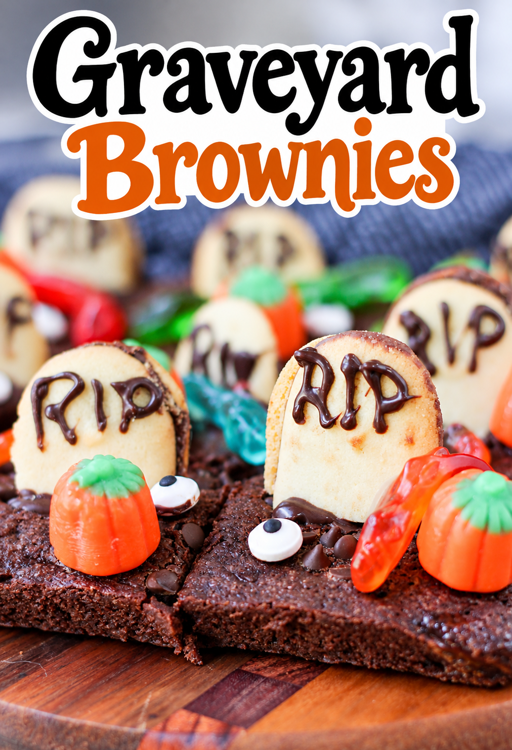 graveyard brownies