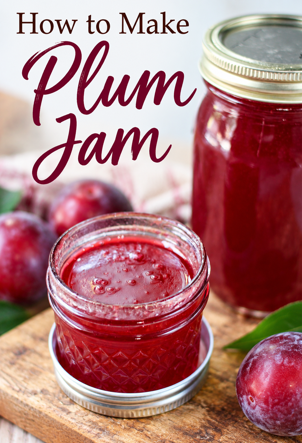homemade plum jam