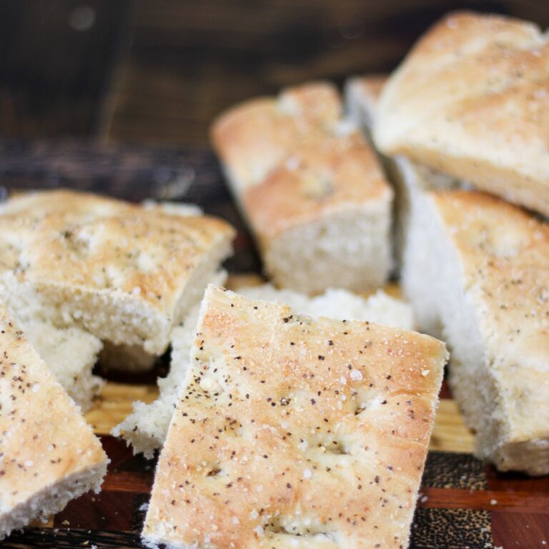 Copycat Panera Black Pepper Focaccia Bread