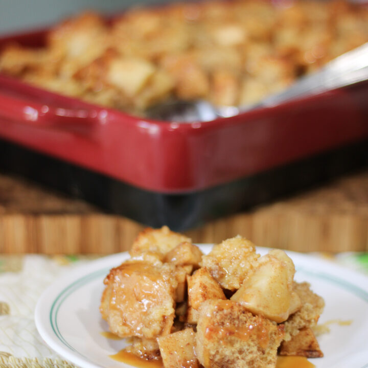 Caramel Apple Bread Pudding